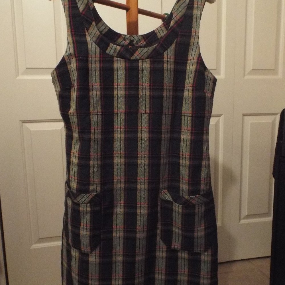 Cute School Girl Plaid Jumper